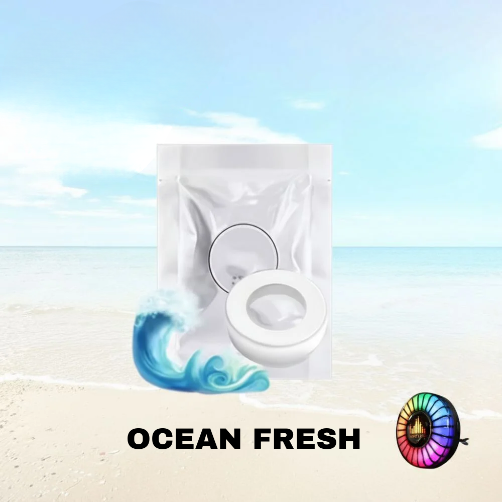 Ritm muzical Lumină LED pentru mașină cu logo (cu difuzor de aromă)